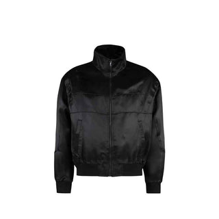 Saint Laurent Black Silk Bomber