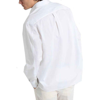 Valentino White Cotton Dress Shirt