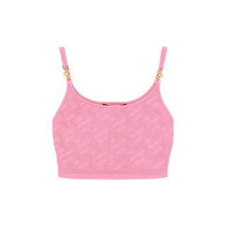 Versace Multicolor Elastane Tank Tops