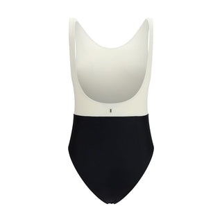 Ami Paris Multicolor Polyamide One-Piece Swimsuit