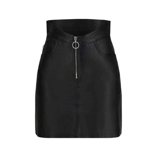 Fiorucci Black Lamb Leather Mini Skirt
