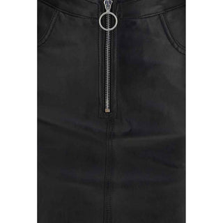 Fiorucci Black Lamb Leather Mini Skirt
