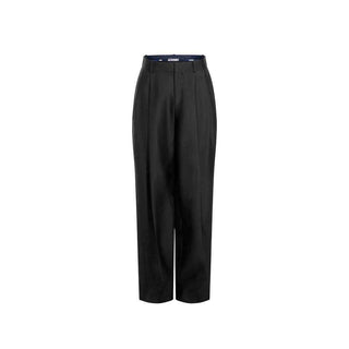 Jacquemus Black Silk Flared Pants
