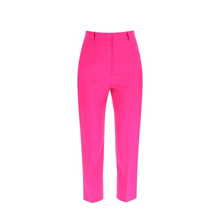 Alexander McQueen Multicolor Wool Cropped Pants