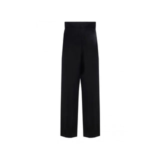 Salvatore Ferragamo Black Silk Casual Pants