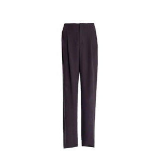 Saint Laurent Brown Silk Dress Pants