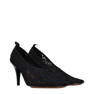 Stella McCartney Black Fabric High Heel Pumps