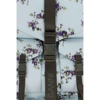 Ganni Blue Polyester Backpack