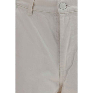 Ami Paris White Cotton Bermuda Shorts
