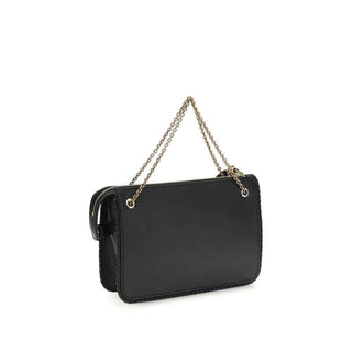 Etro Black Calf Leather Bos Taurus Clutch Bag