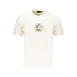 Napapijri White Cotton Men's T-Shirt