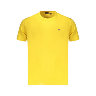 Napapijri Giallo Cotton Men's T-Shirt
