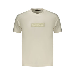 Napapijri White Cotton Men's T-Shirt