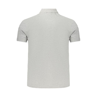 Napapijri Gray Cotton Men's Polo Shirt