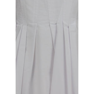 Max Mara White Cotton Casual Dress