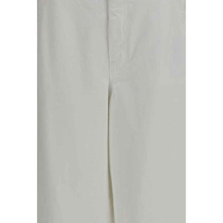 Brunello Cucinelli White Cotton Casual Pants