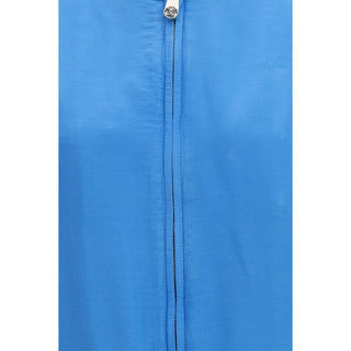 Versace Blue Silk Bomber