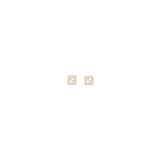 Fendi White Brass Earrings