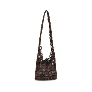 Staud Brown Wood Shoulder Bag