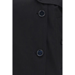 Burberry Black Cotton Trench Coat