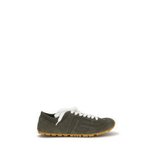 Balmain Bicolor Calf Leather Bos Taurus Athletic Sneakers