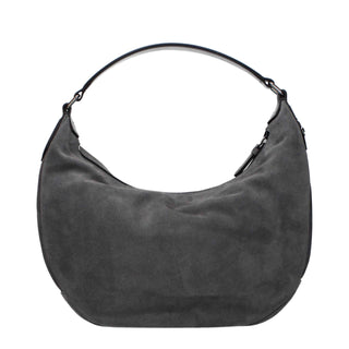Jimmy Choo Gray Leather Shoulder Bag