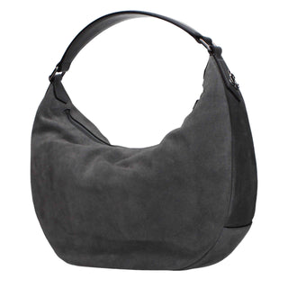 Jimmy Choo Gray Leather Shoulder Bag