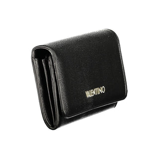 Mario Valentino Black Polyurethane Women's Wallet