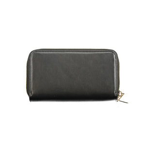 Mario Valentino Black Polyurethane Women's Wallet