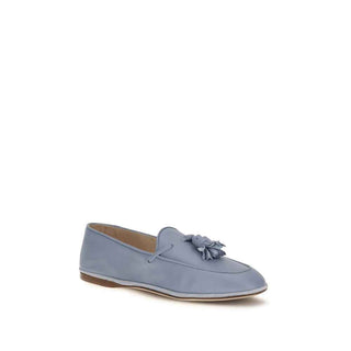 Fratelli Rossetti Blue Calf Leather Bos Taurus Slip-On Loafers