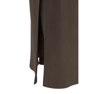 Brunello Cucinelli Brown Acetate Midi Skirt