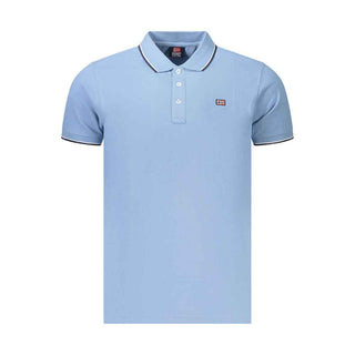 Norway 1963 Azzurro Cotton Mens Polo