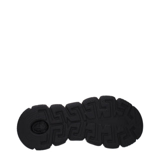 Versace White Fabric Athletic Sneakers
