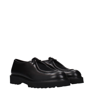 Max Mara Black Leather Oxfords And Derbies
