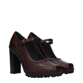 Max Mara Brown Leather High Heel Pumps
