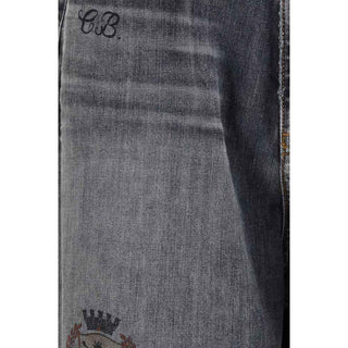 Balenciaga Gray Cotton Relaxed Fit Jeans