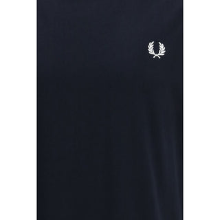 Fred Perry Blue Cotton T-Shirt