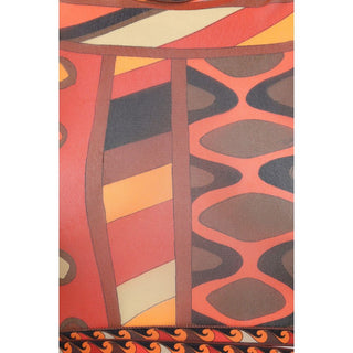 Emilio Pucci Orange Polyamide Pattern Shirt