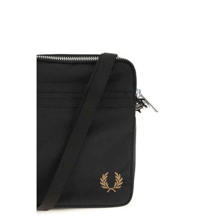 Fred Perry Black Nylon Shoulder Bag