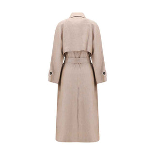 Brunello Cucinelli Multicolor Linen Trench Coat
