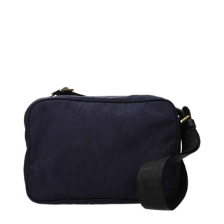 Versace Blue Fabric Crossbody Bag