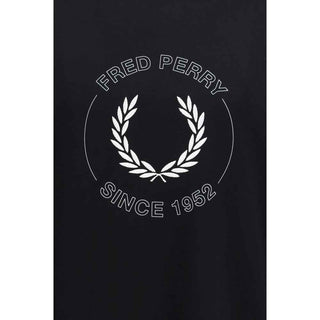 Fred Perry Black Cotton T-Shirt