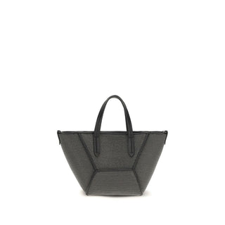 Brunello Cucinelli Black Calf Leather Bos Taurus Shoulder Bag