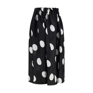 Khaite Black Silk Skirt