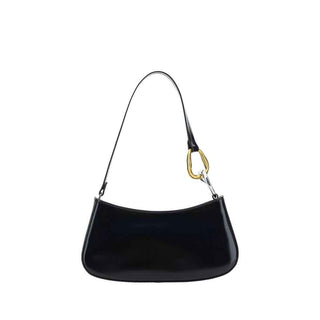 Staud Black Calf Leather Bos Taurus Shoulder Bag