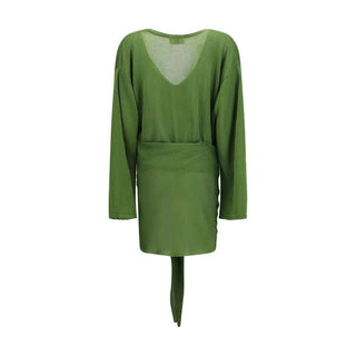 The Attico Bicolor Viscose Casual Dress