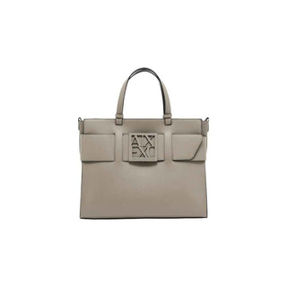 Armani Exchange Beige Artificial Leather Handbag