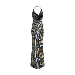 Emilio Pucci Multicolor Silk Long Dress