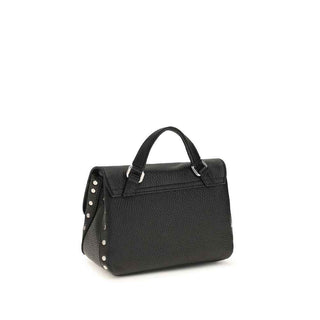 Zanellato Black Calf Leather Bos Taurus Shoulder Bag