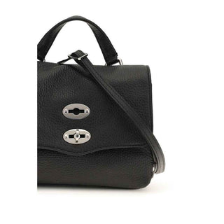 Zanellato Black Calf Leather Bos Taurus Shoulder Bag